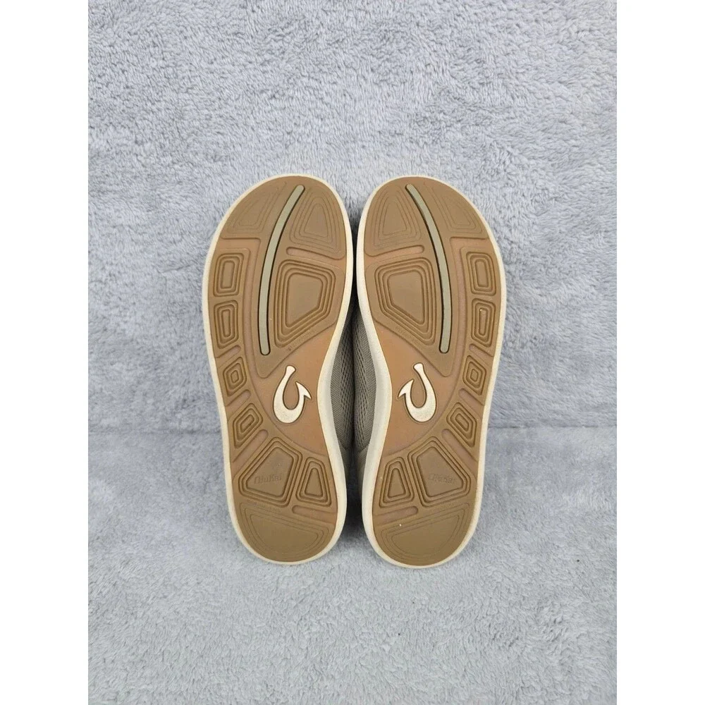 OluKai Moku Pae Men's Size 12 Olive Green Mesh Boat Shoes Sneakers 10472-1020